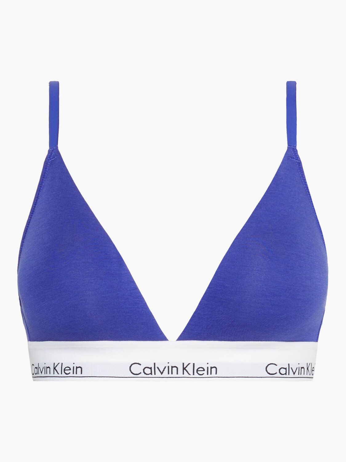 

Современный хлопковый бюстгальтер с треугольными чашками Calvin Klein, спектр синий