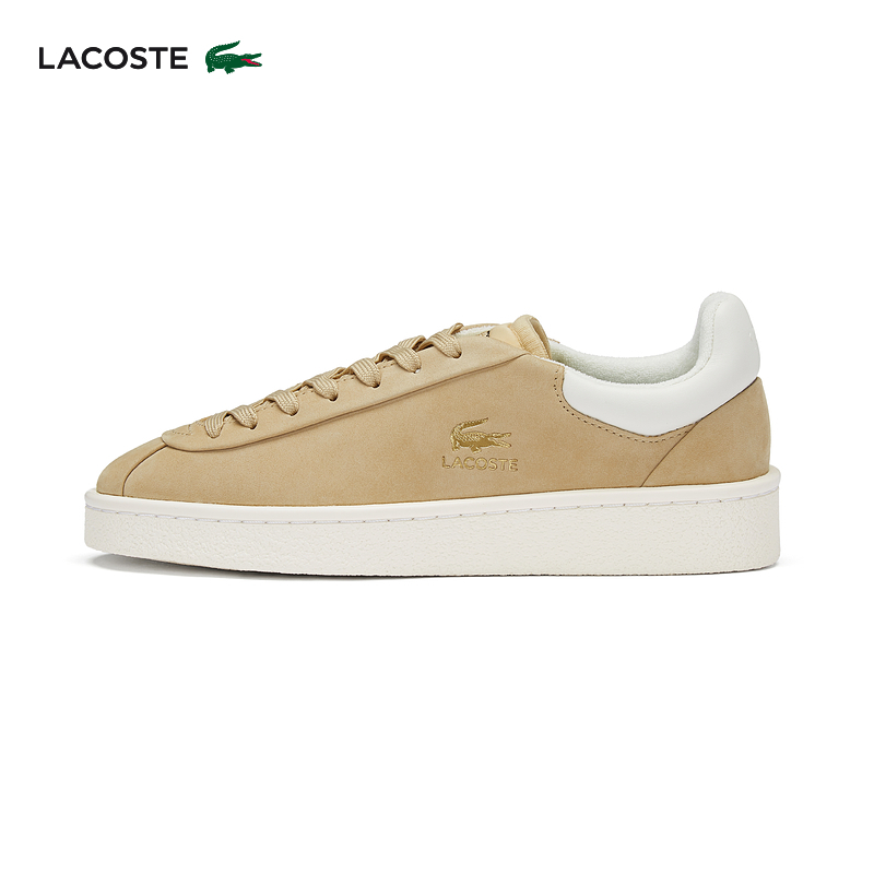 

Кроссовки женские Lacoste из крокодиловой кожи, светло-коричневый / белый