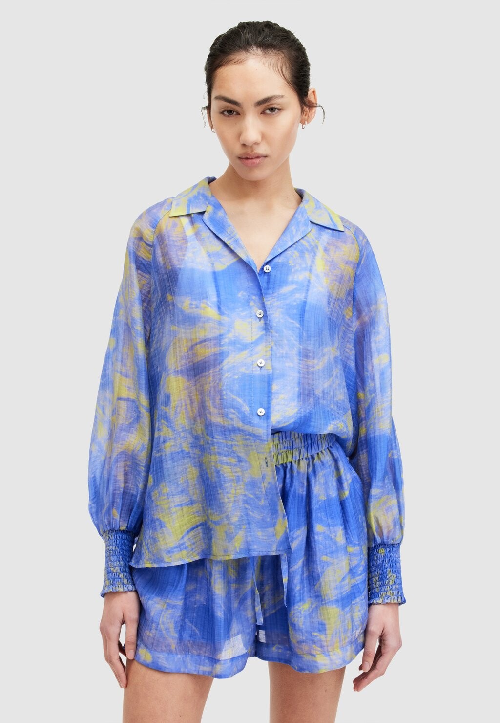 

Рубашка ISLA INSPIRAL SHIRT AllSaints, синий