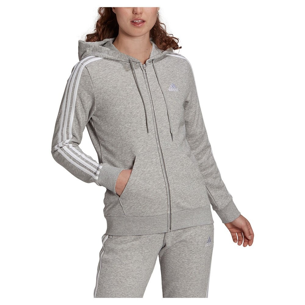 

Толстовка adidas 3 Stripes FT Full Zip, серый