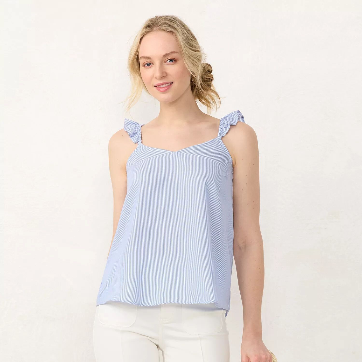 

Майка Petite LC Lauren Conrad с рюшами на плечах LC Lauren Conrad