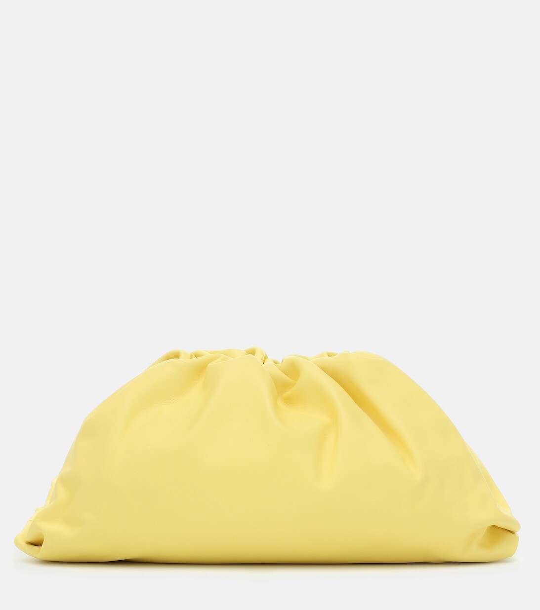 

Клатч из кожи Bottega Veneta, желтый