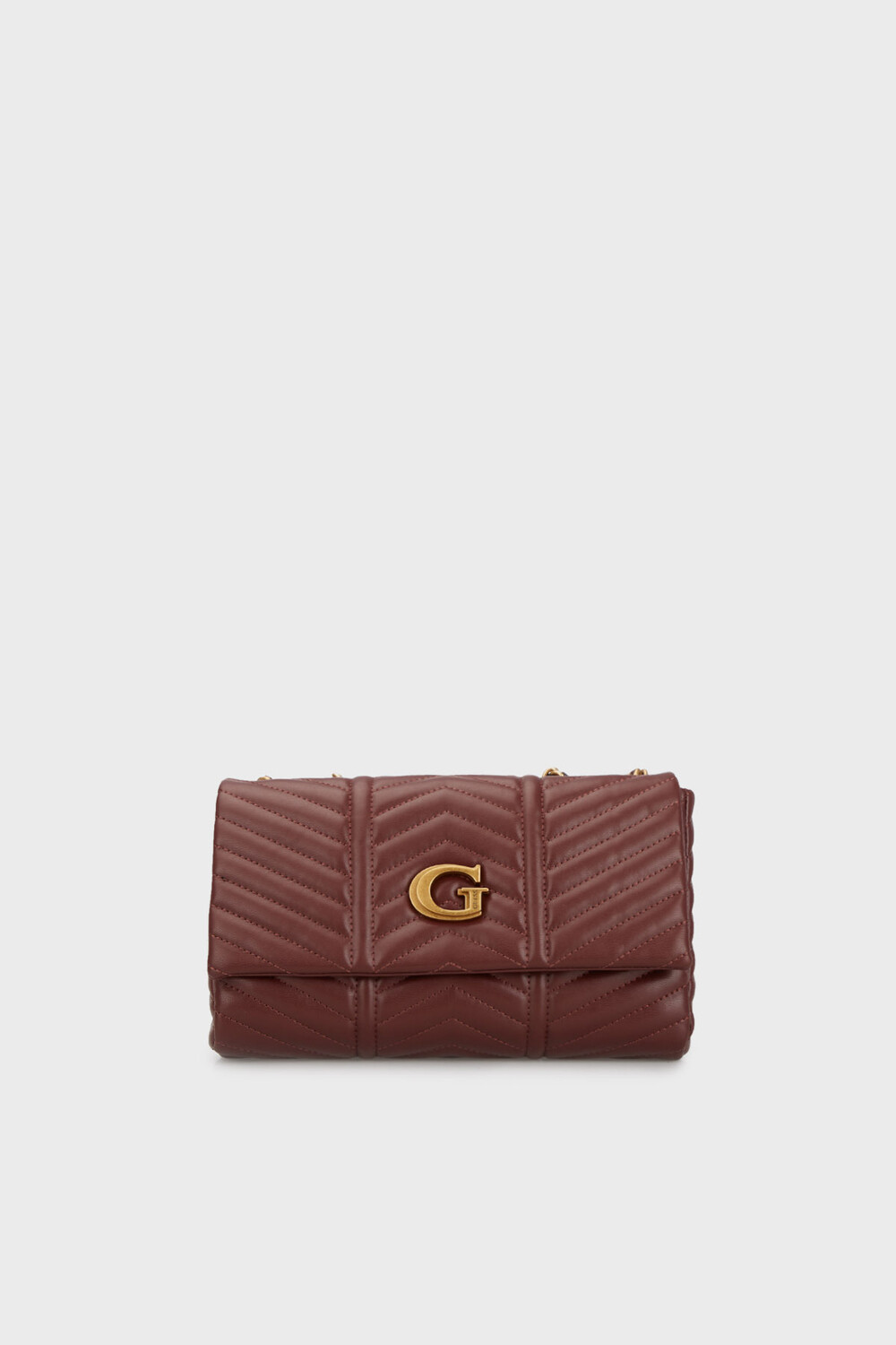 

Стеганая сумка Lovide с ремешком-цепочкой BAG HWQB8976210 MER Guess, бордовый