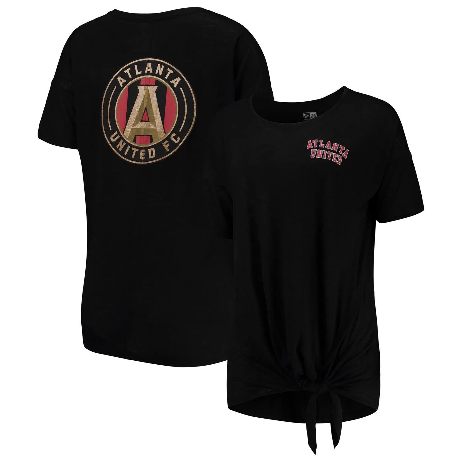 

Женская черная футболка 5th & Ocean от New Era Atlanta United FC Slub New Era, Черный