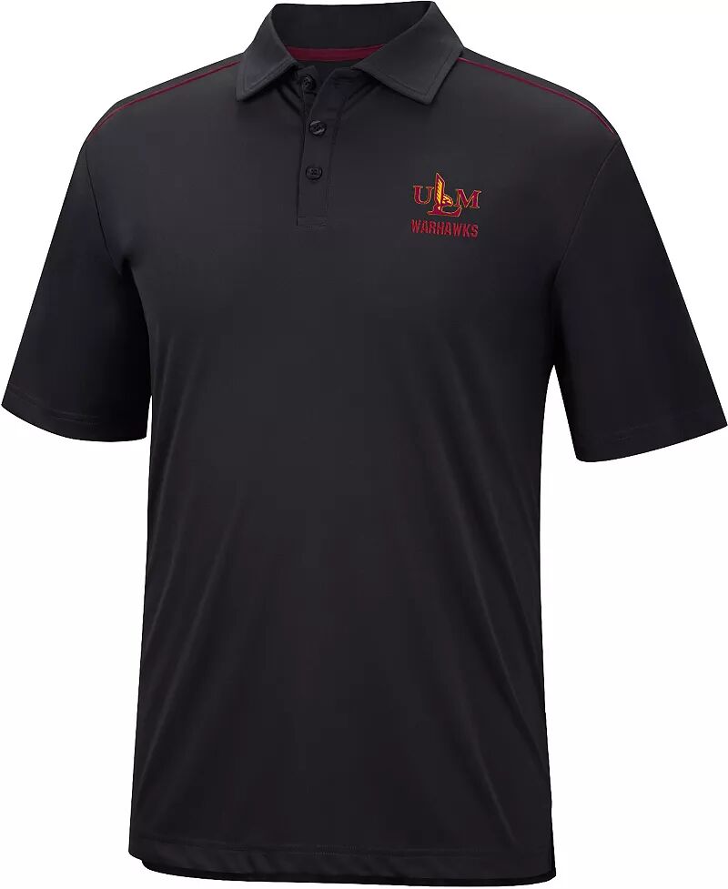 Colosseum Мужская черная футболка-поло Louisiana-Monroe Warhawks
