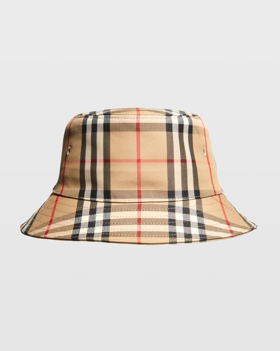 

Детская панама в винтажную клетку Gabriel, размер 6M-3 Burberry