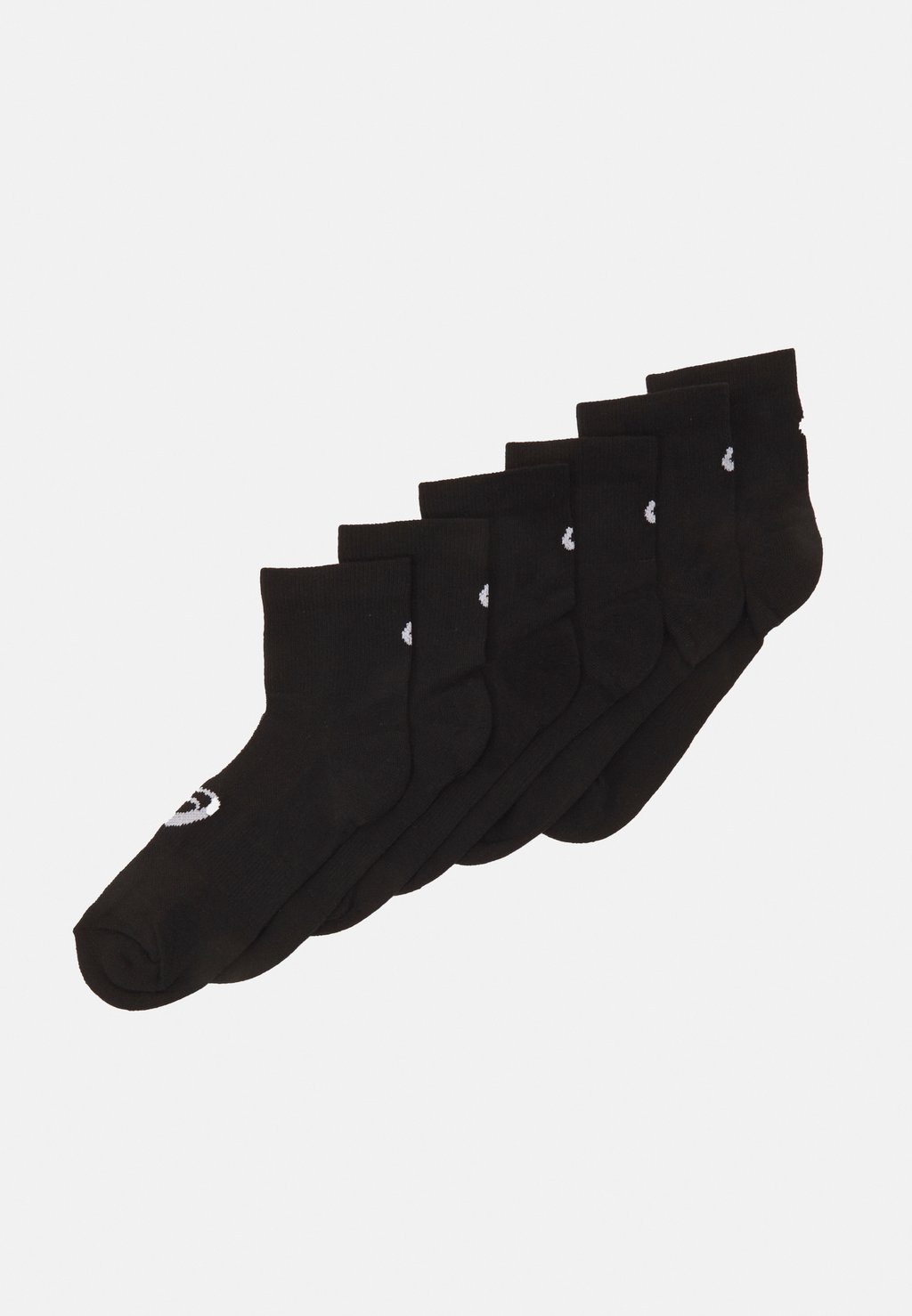 спортивные носки performance run quarter sock unisex asics бирюзовый Спортивные носки QUARTER SOCK UNISEX 6 PACK ASICS, черный