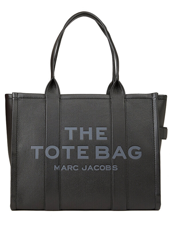 

Большая черная женская кожаная сумка-тоут Marc Jacobs