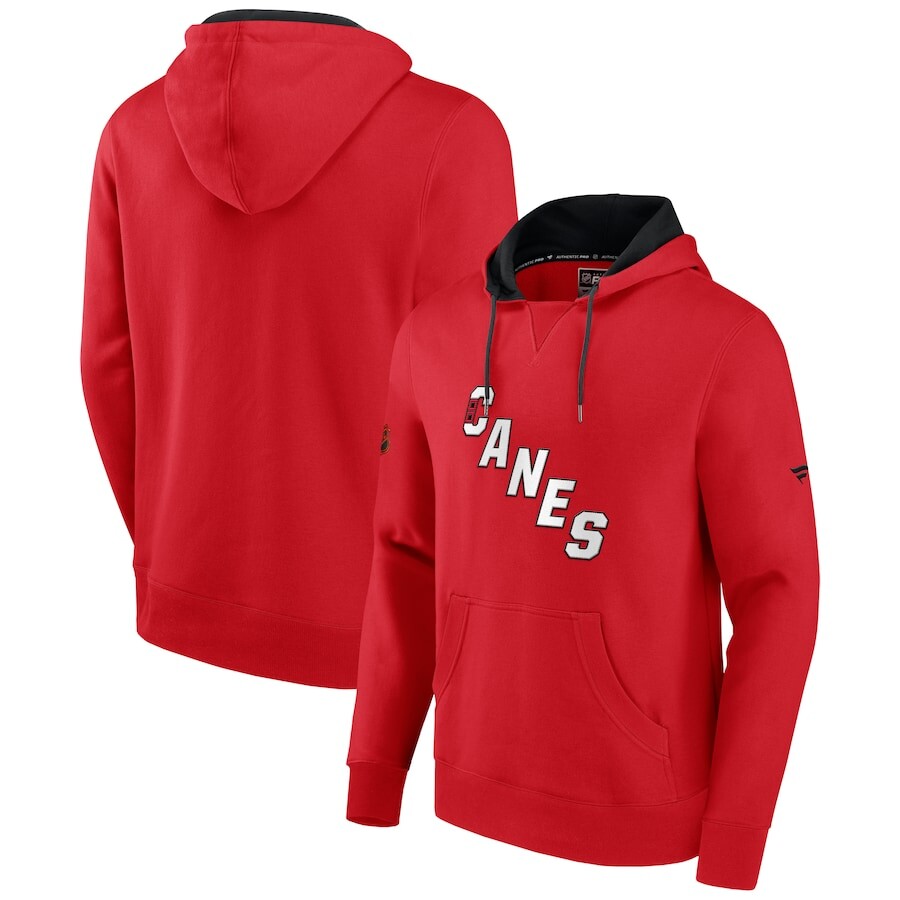 

Пуловер с капюшоном Fanatics Branded Carolina Hurricanes, красный