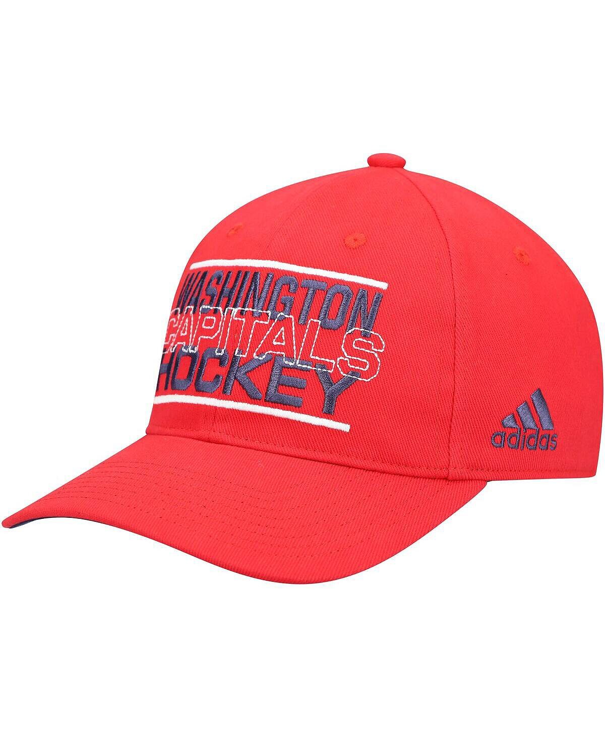 

Мужская красная гибкая кепка Washington Capitals с напуском adidas