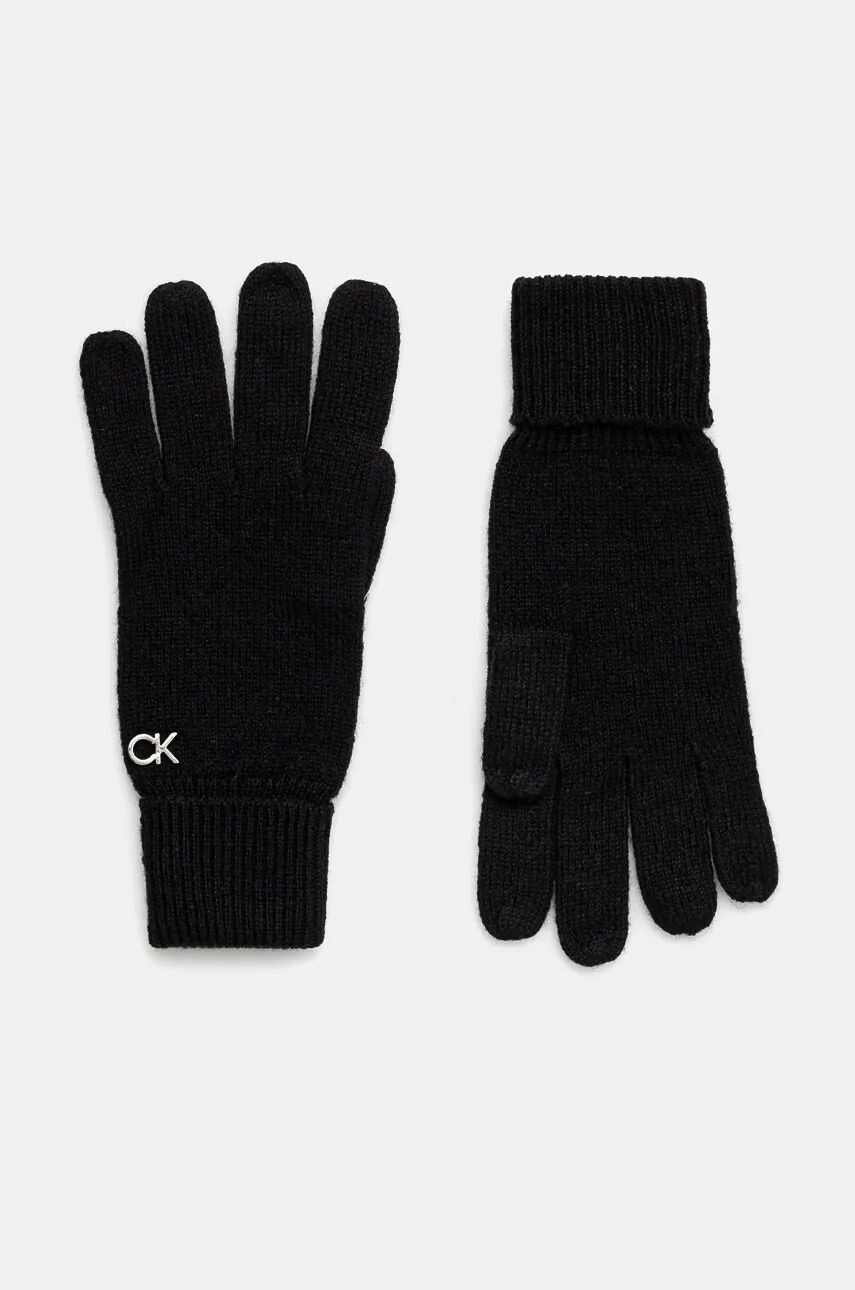 

Перчатки Calvin Klein quanti in lana, черный