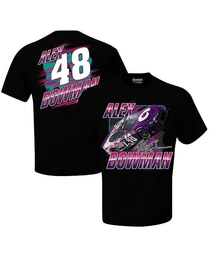 

Мужская черная футболка Alex Bowman Blister Hendrick Motorsports Team Collection, черный