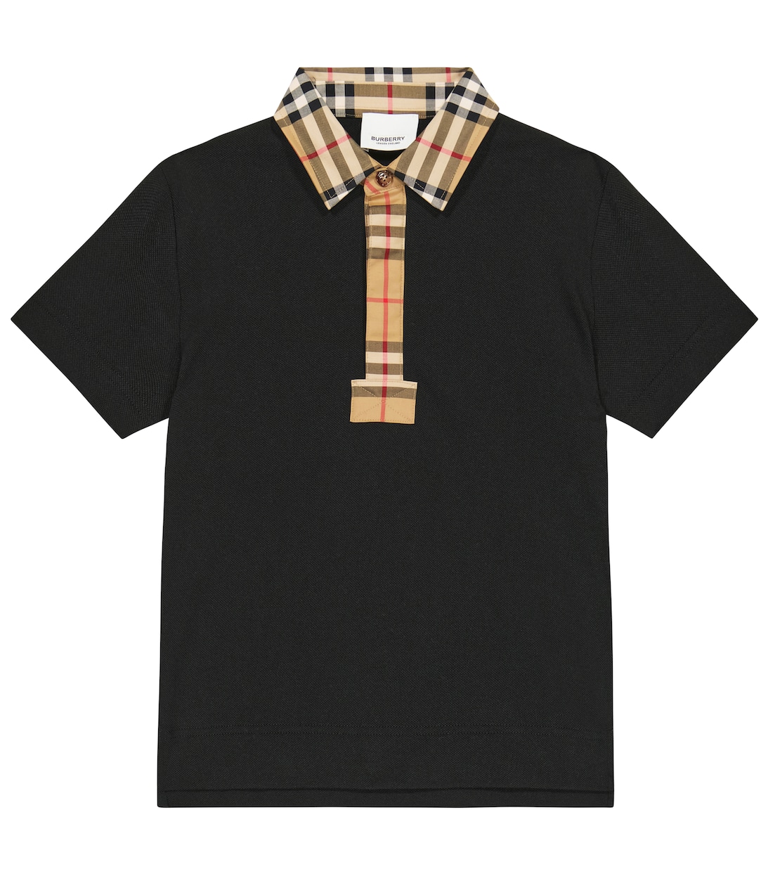 цена Рубашка поло из хлопка в клетку Vintage Check Burberry, разноцветный