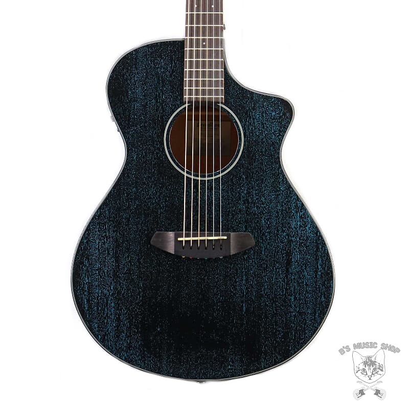 Акустическая гитара Breedlove Rainforest S Concert Midnight Blue CE African Mahogany-African Mahogany