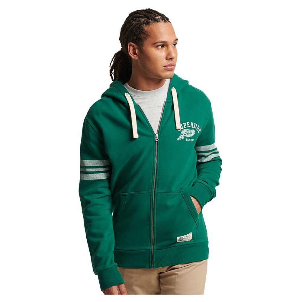 

Толстовка Superdry Vintage Athletic Full Zip, серый