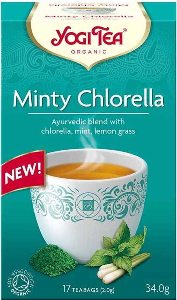

МЯТНЫЙ ЧАЙ С ХЛОРЕЛЛОЙ (17 х 2 г) 34 г - YOGI TEA