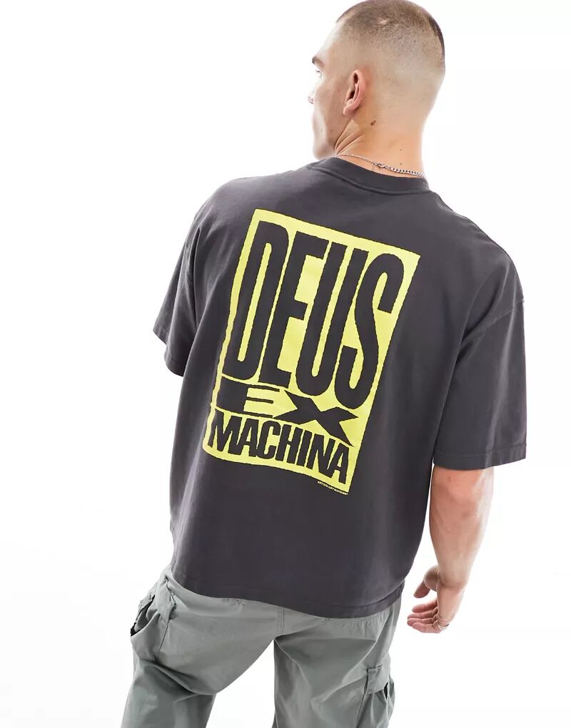Черная футболка Deus Ex Machina тяжелее небес
