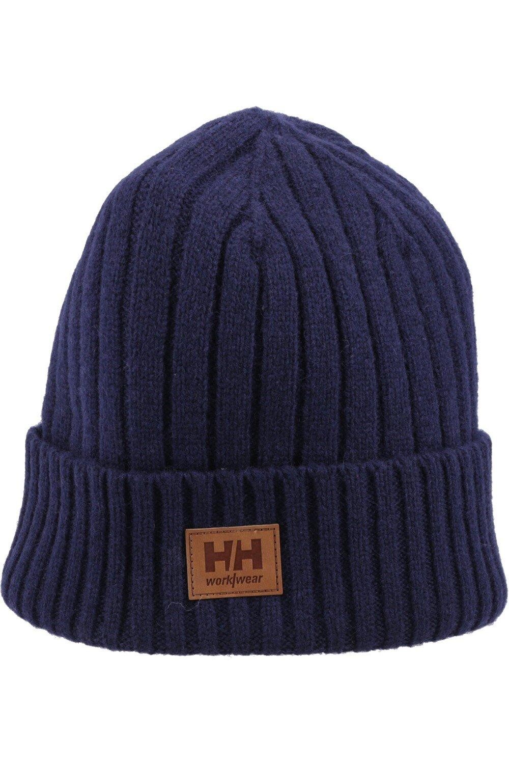 

Классическая шерстяная шапка-бини с манжетами Helly Hansen, темно-синий