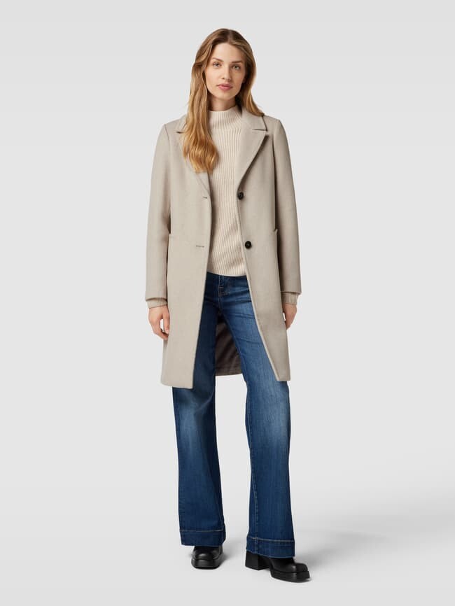 

Пальто с воротником с лацканами s.Oliver, бежевый