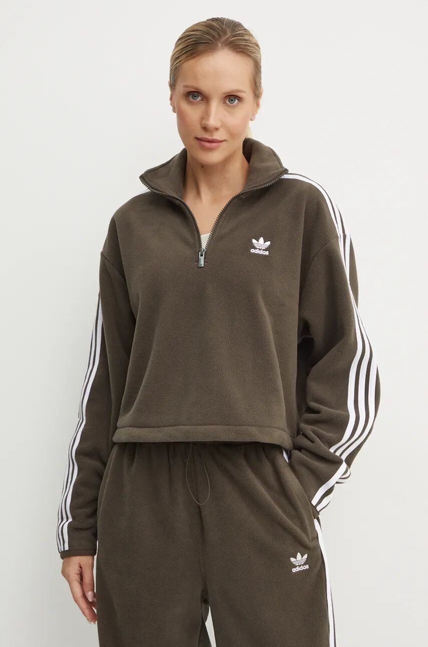 

Толстовка adidas Originals Polarf с молнией до половины, зеленый