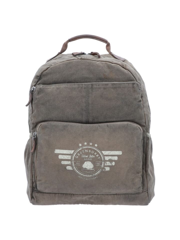 

Рюкзак Greenburry Vintage Aviator 43 cm Laptopfach, хаки