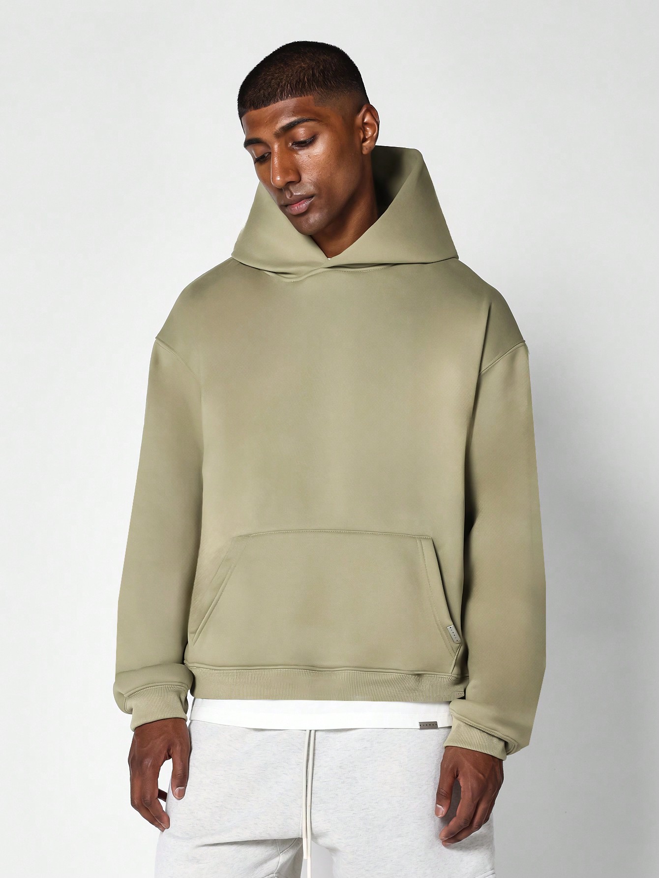 SUMWON Толстовка с капюшоном Regular Fit Essential, оливково-зеленый lacoste regular fit branded hoodie