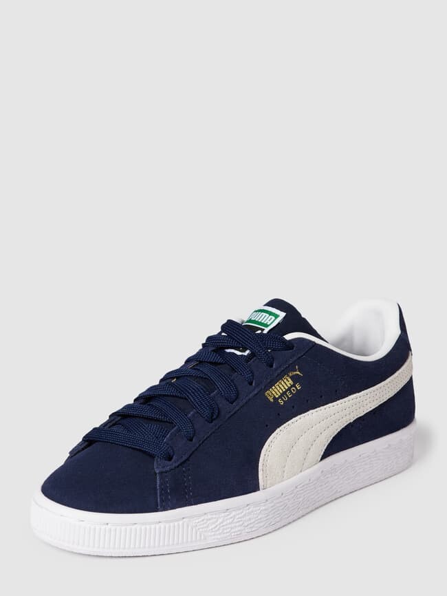 

Кроссовки с контрастной отделкой модель "ЗАМША" Puma, темно-синий