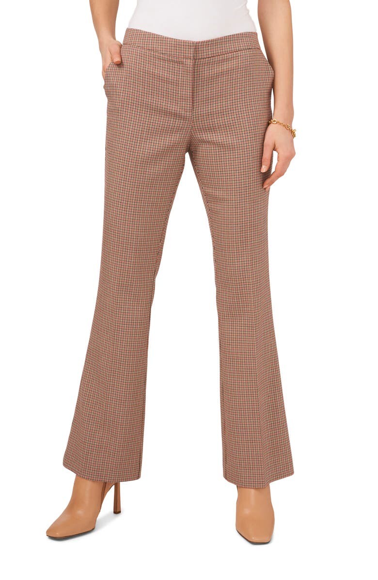 

Расклешенные брюки мини в клетку VINCE CAMUTO