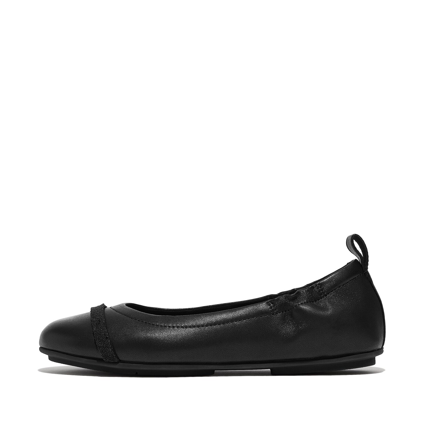 

Обувь на низком каблуке FitFlop Allegro Opul-Trim Leather Ballet Flats, черный