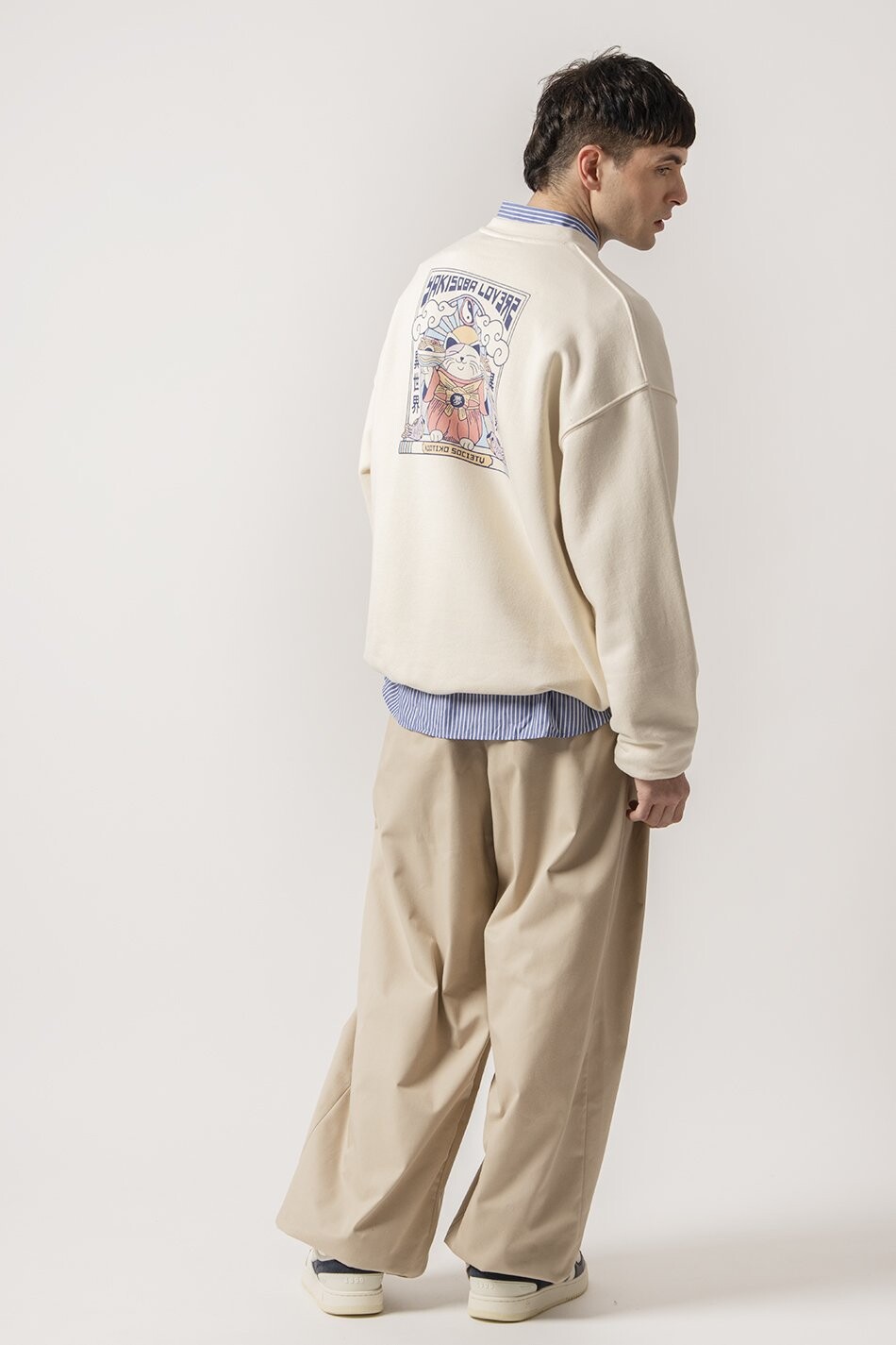 

Толстовка CREW YAKISOBA LOVERS UNISEX Kaotiko, кремовый