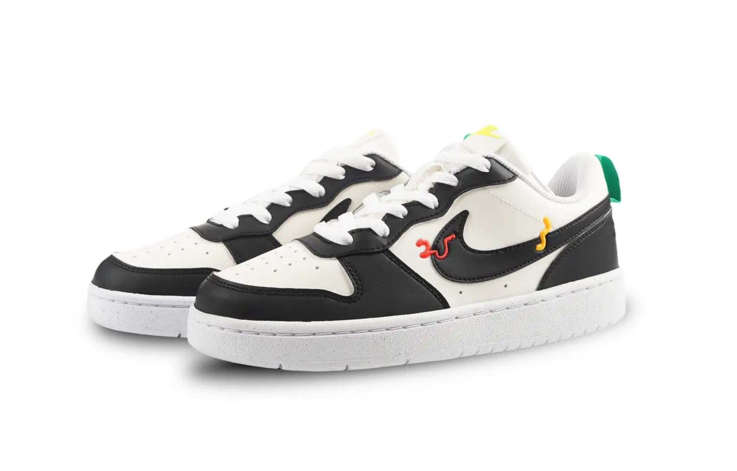 

Кроссовки Nike Court Borough Skateboarding Shoes Women's Low-top Black/white, черный/белый