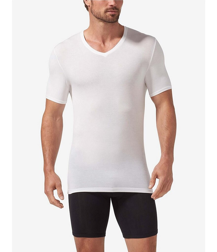 

Мужская майка Tommy John Second Skin с высоким V-образным вырезом, белый