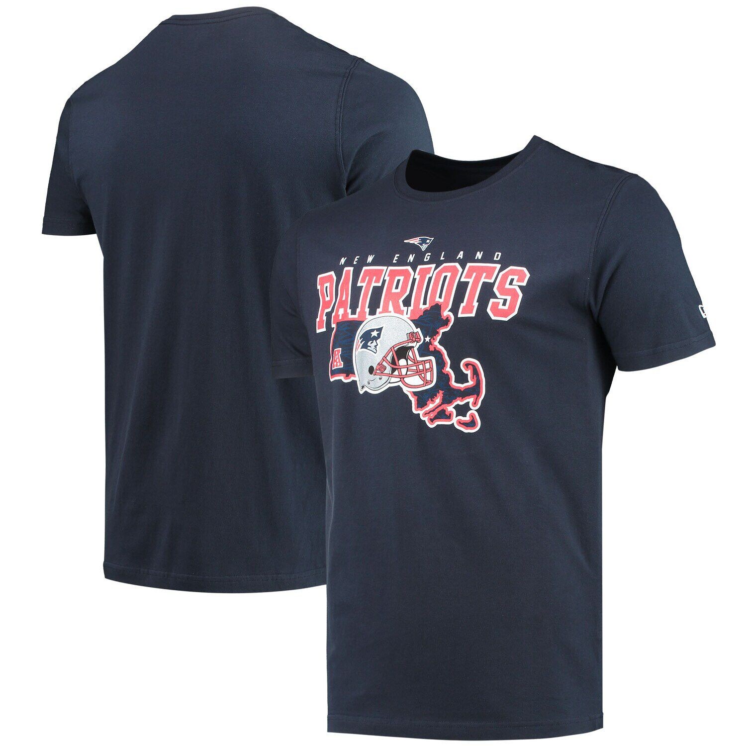 

Мужская темно-синяя футболка New England Patriots Local Pack New Era, Синий
