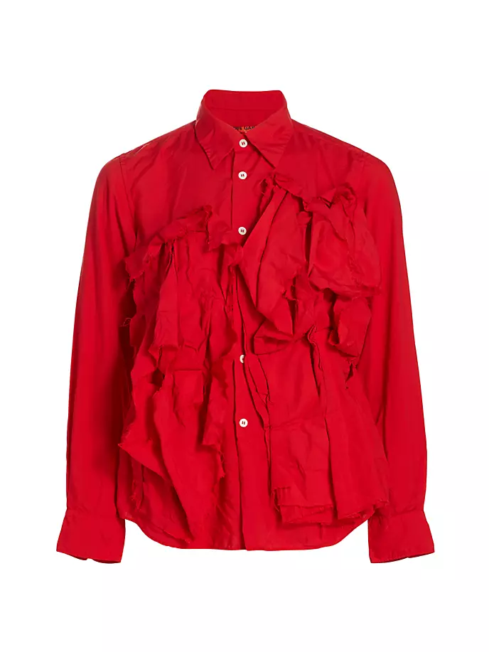 

Украшенная рубашка с длинными рукавами Comme Des Garçons, красный