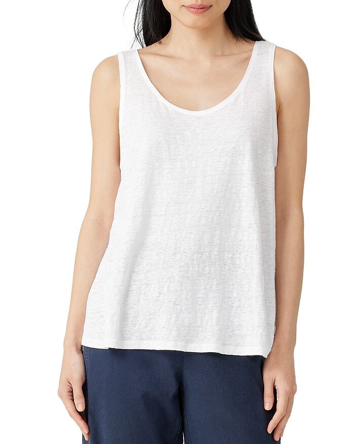 

Майка Eileen Fisher из органического льна, белый