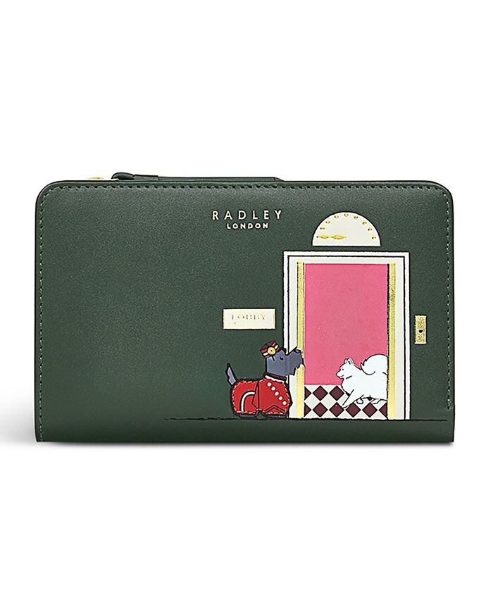 

Мини-кошелек двойного сложения Going Up Radley London, зеленый