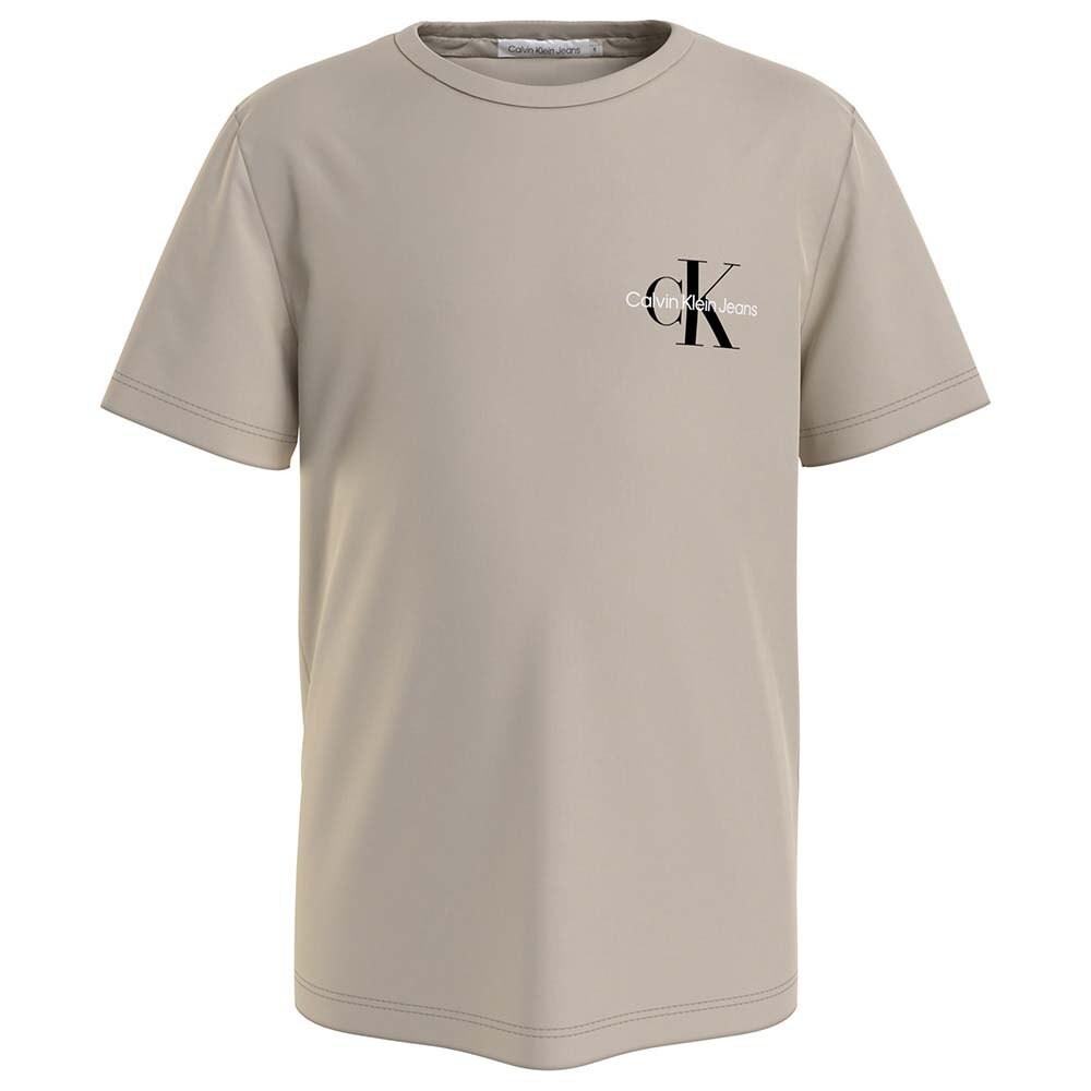 

Футболка Calvin Klein Jeans Chest Monogram, бежевый