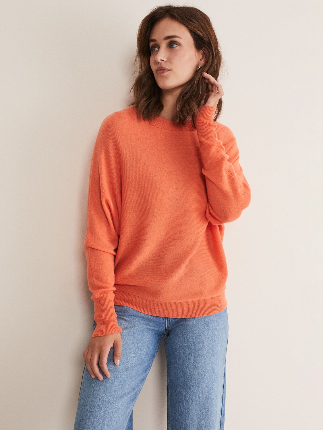 

Кашемировый джемпер Phase Eight Beatrice, оранжевый Fizz