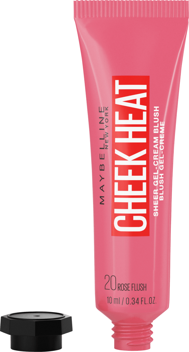 Румяна Cheek Heat 20 Rose Flash 10 мл Maybelline New York maybelline cheek heat крем румяна с коралловым покрытием 8 мл 0 27 унции