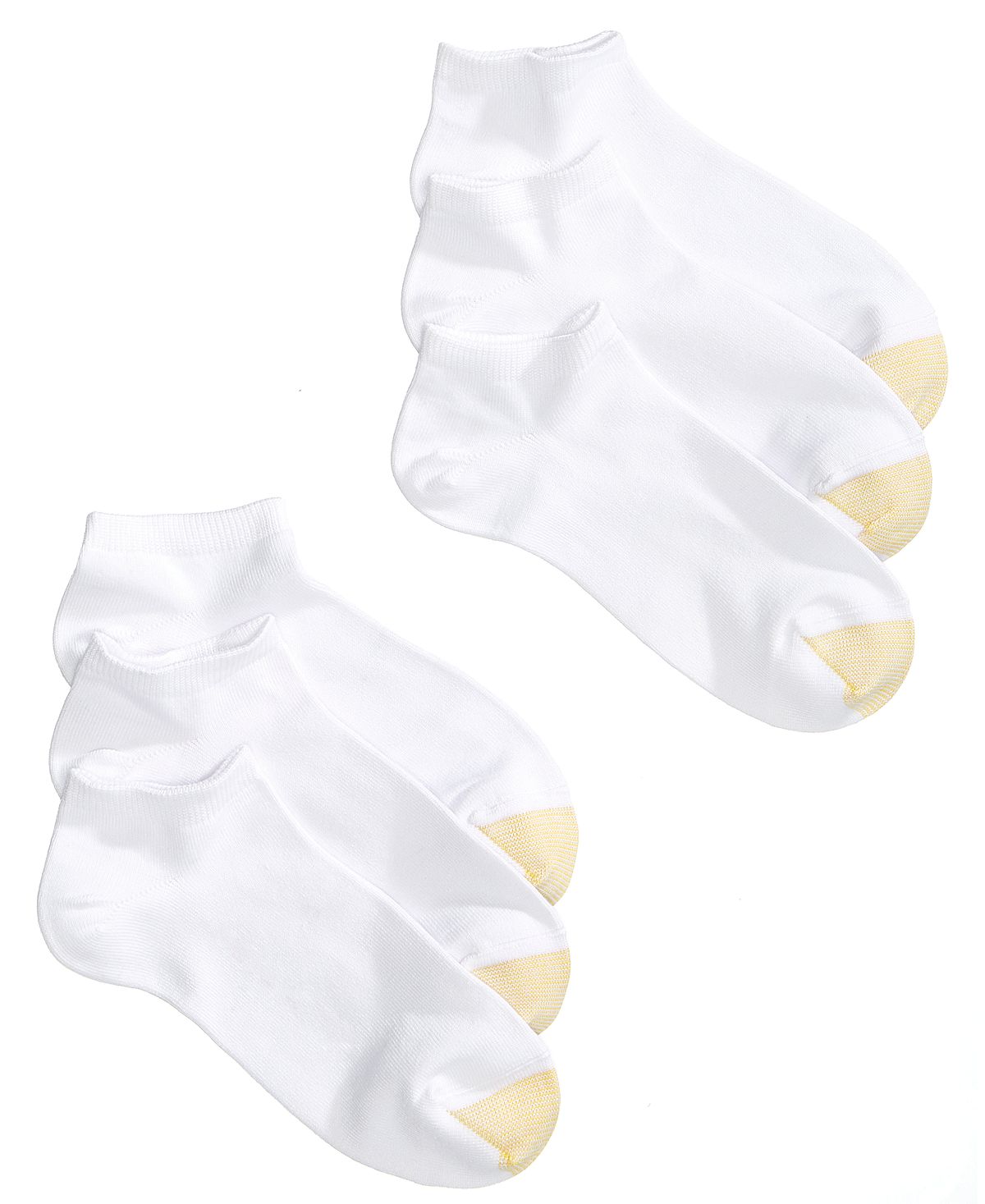 женские повседневные носки с подушечкой до щиколотки 6 пар также доступны в расширенных размерах gold toe Женские повседневные ультрамягкие носки (6 пар) Gold Toe, белый