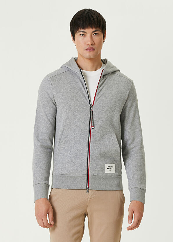

Толстовка с капюшоном Moncler, серый