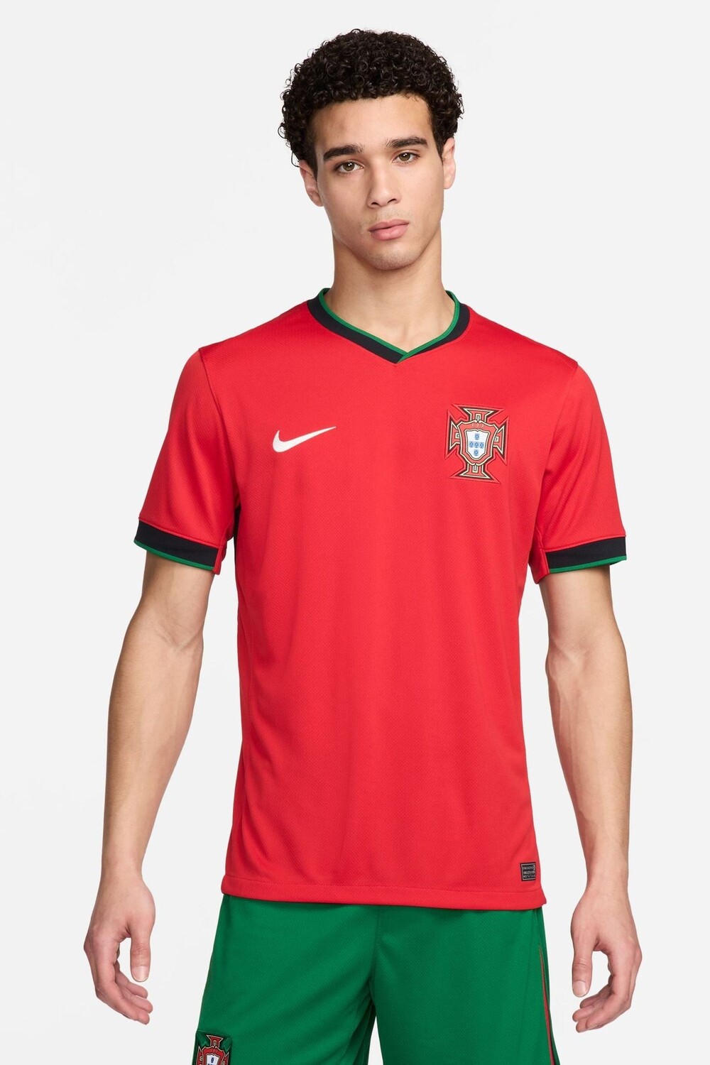 

Домашняя футбольная футболка Dri Fit Portugal Stadium Nike, красный