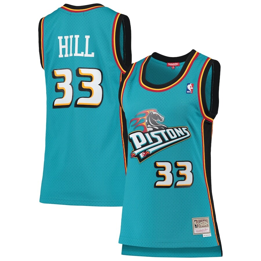 

Джерси Mitchell & Ness Detroit Pistons, бирюзовый