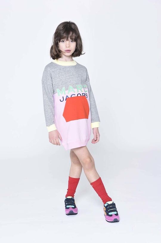 

Платье из хлопка для маленькой девочки Marc Jacobs, мультиколор