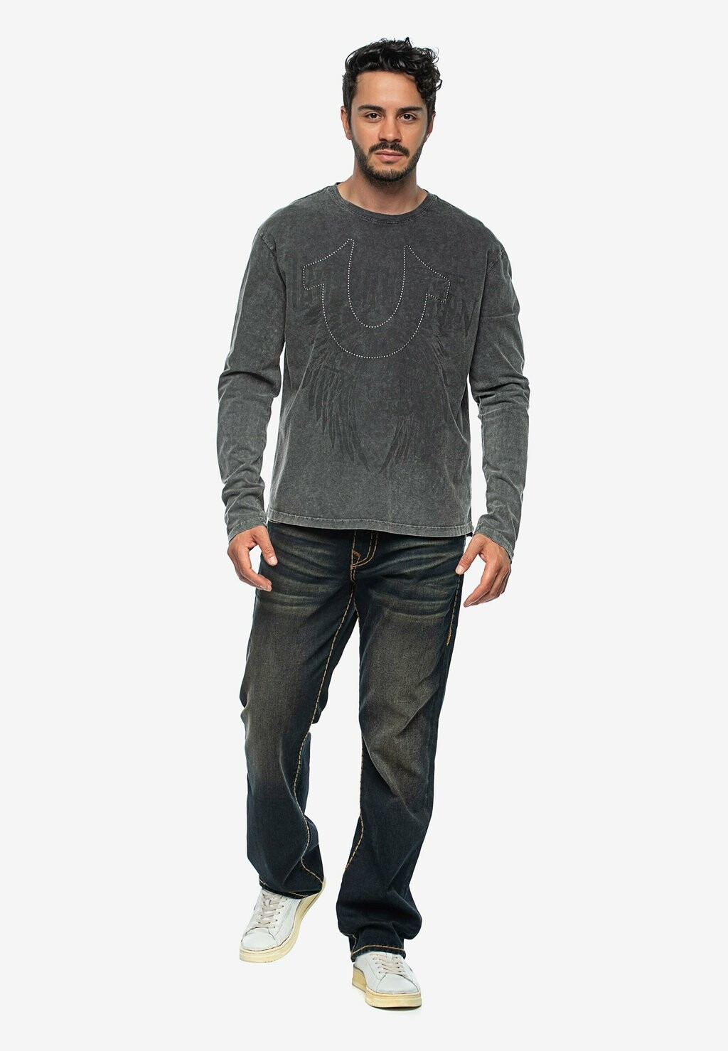 

Джинсы свободного кроя RICKY SUPER T True Religion, цвет triple hs flp