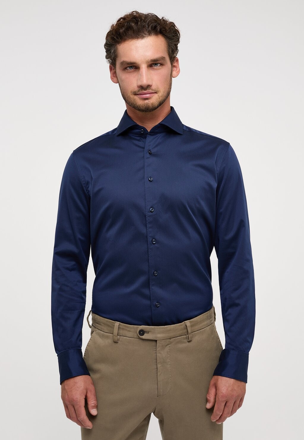 

Рубашка SOFT LUXURY SHIRT- SLIM FIT- BUSINESSHEMD Eterna, цвет navy