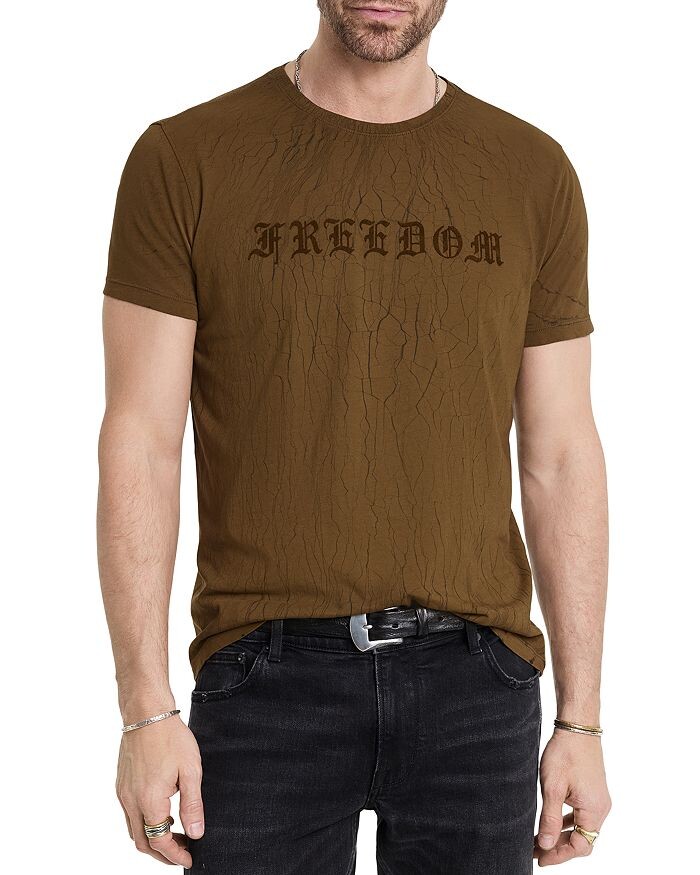 

Футболка John Varvatos Freedom с рисунком, коричневый