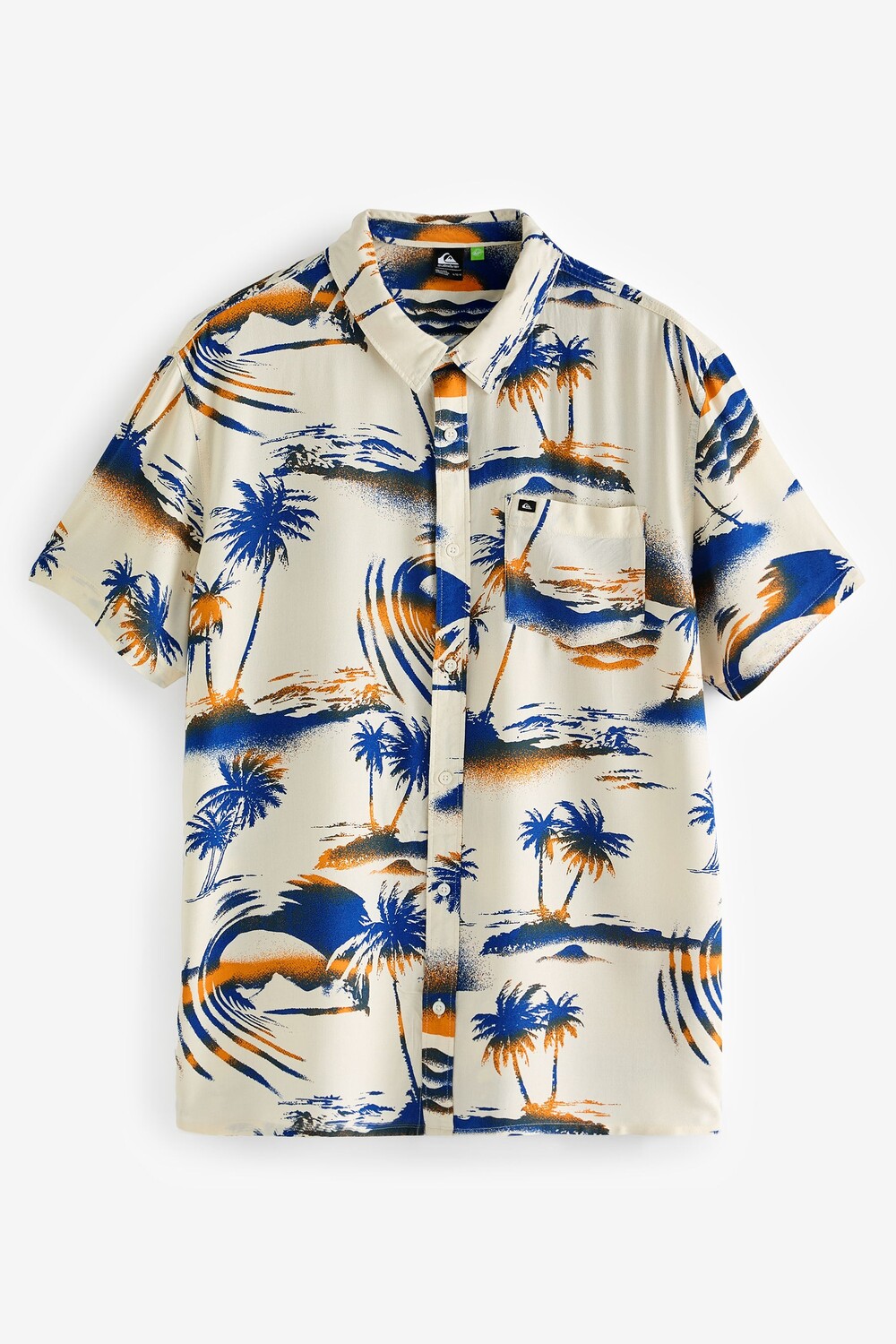

Рубашка Quick с аэрографическим принтом в виде ладоней Quiksilver, белый