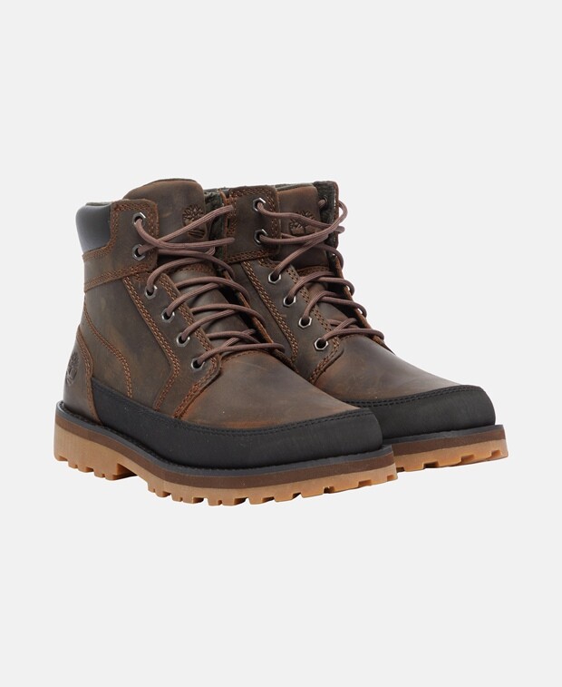 

Ботинки на шнуровке Timberland, темно коричневый
