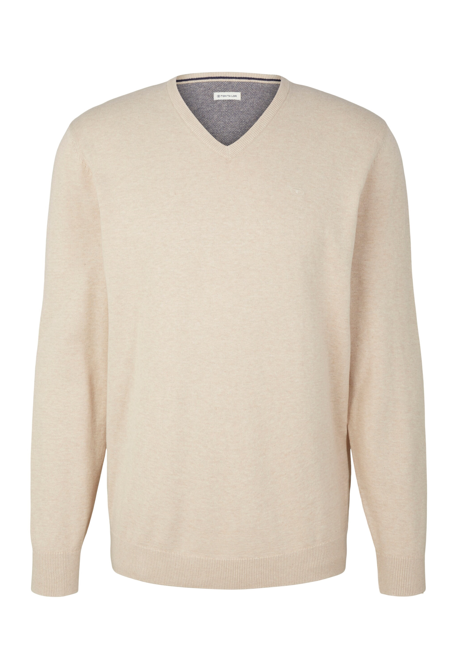 Пуловер Tom Tailor, бежевый пуловер tom tailor прямой силуэт размер xl серый бежевый
